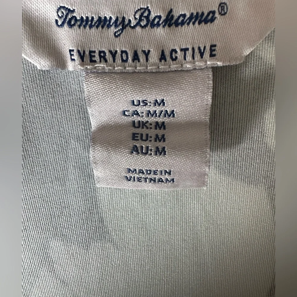 Tommy Bahama Black and White Floral Zipper Up Jacket - Picture 5 of 6